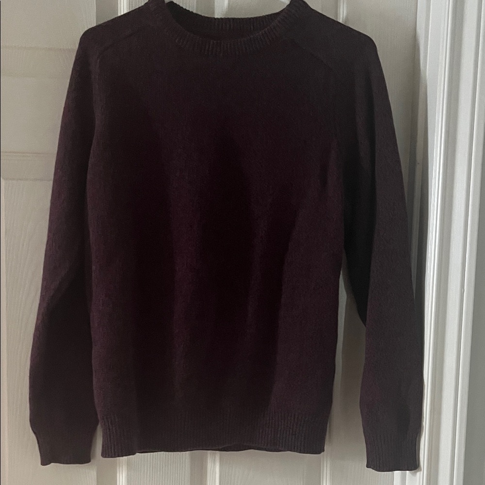 Divided Men's Crewneck Sweater - Dark Burgundy